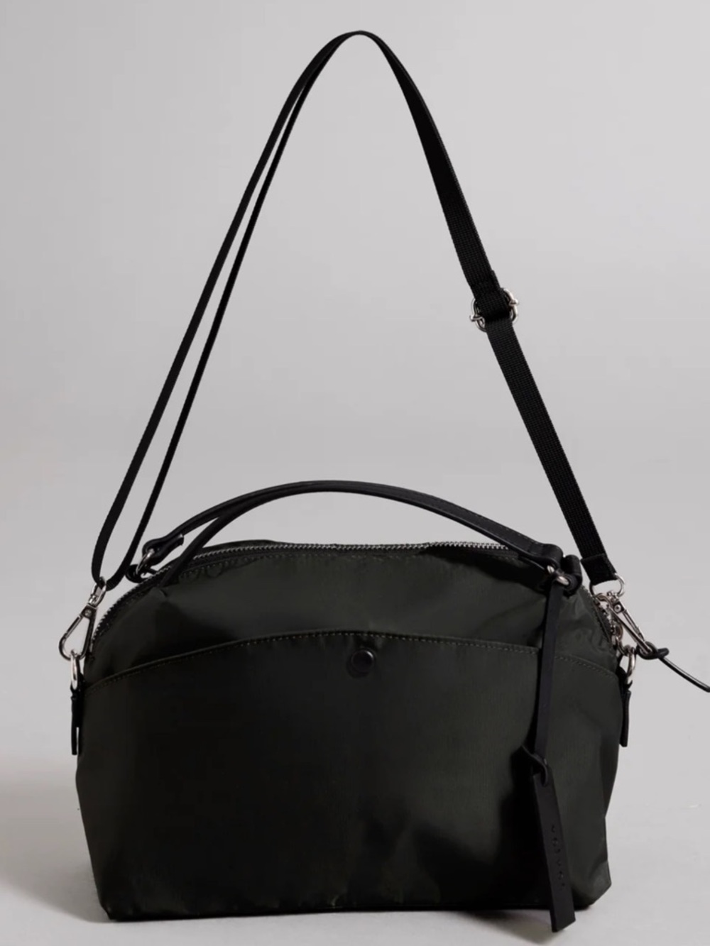 Velvet by Graham & Spencer Black Nylon Crossbody Messenger Bag - Picture 5 of 5
